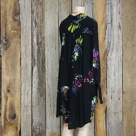 FREE PEOPLE BUTTERFLY PRINT DRESS/LONG TUNIC! - Picture 9 of 11
